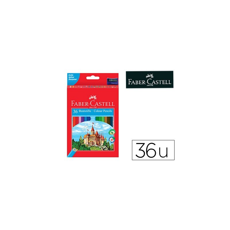 Lapices de colores faber-castell c/36 colores hexagonal madera reforestada Lapices de colores faber-castell c/36 colores hexagonal madera reforestada