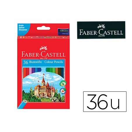 Lapices de colores faber-castell c/36 colores hexagonal madera reforestada
