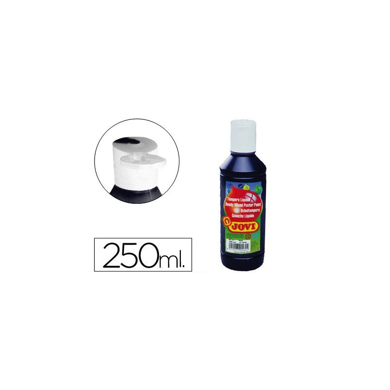 Tempera liquida jovi escolar 250 ml negro