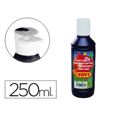 Tempera liquida jovi escolar 250 ml negro