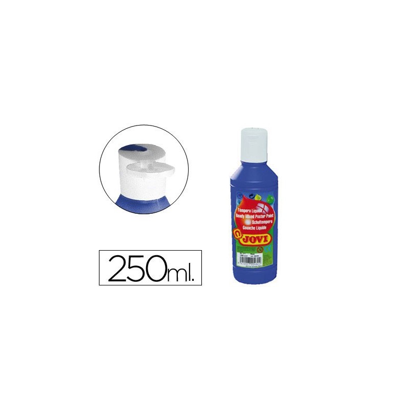Tempera liquida jovi escolar 250 ml azul ultramar