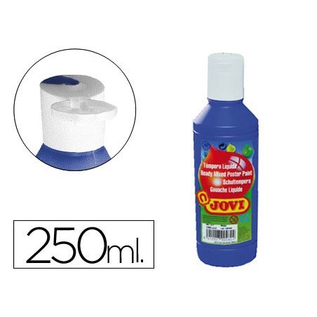 Tempera liquida jovi escolar 250 ml azul ultramar