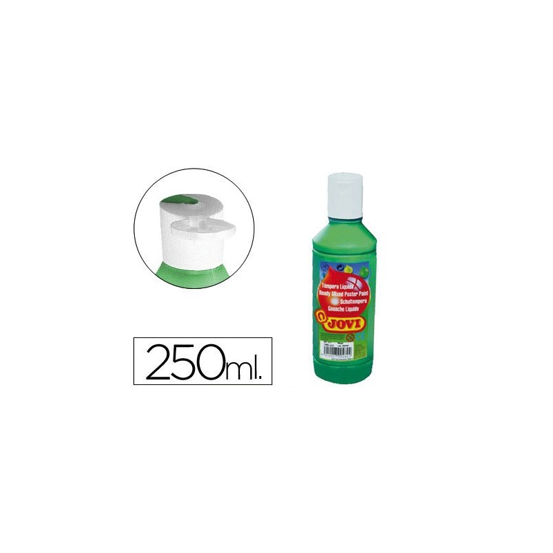 Tempera liquida jovi escolar 250 ml verde oscuro
