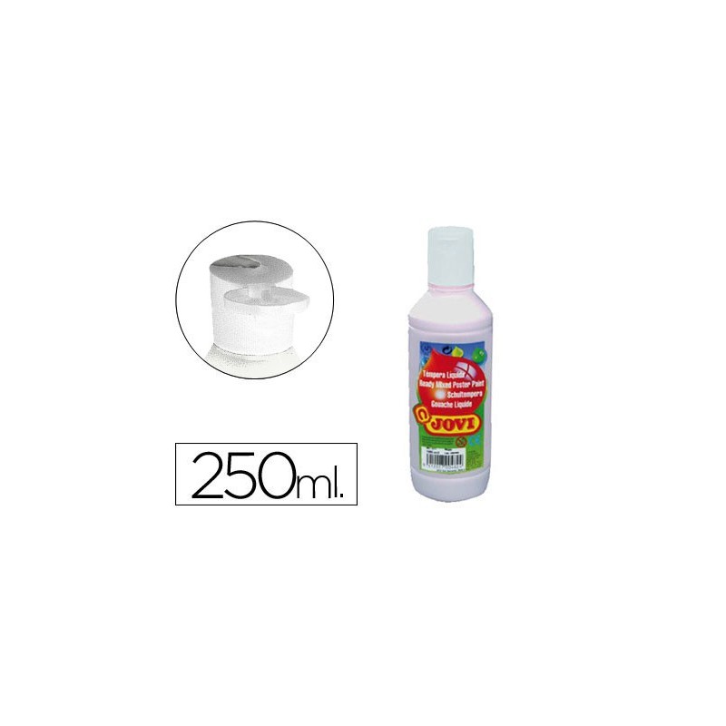 Tempera liquida jovi escolar 250 ml blanco