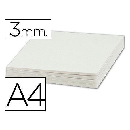 Carton pluma liderpapel blanco doble cara din a4 espesor 3mm