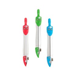 Compas liderpapel con protector de punta colores surtidos