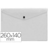 Carpeta liderpapel dossier broche polipropileno tamaño sobre americano 260x140mm transparente