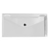 Carpeta liderpapel dossier broche polipropileno tamaño sobre americano 260x140mm transparente