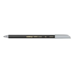 Rotulador edding punta fibra 1200 plata n. 54 punta redonda 1-3 mm