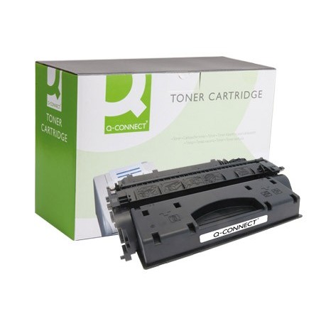 Toner q-connect compatible hp ce505x para laserjet negro 6500 paginas