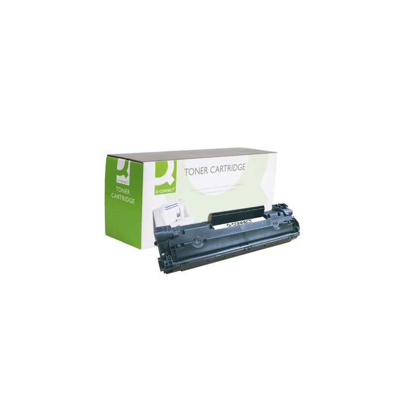 Toner q-connect compatible hp cb435a para laserjet p1005/p1006 -1.500pag- negro