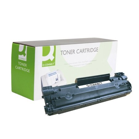 Toner q-connect compatible hp cb435a para laserjet p1005/p1006 -1.500pag- negro