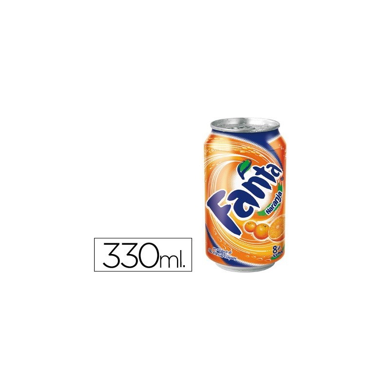 Refresco fanta naranja lata 330 ml