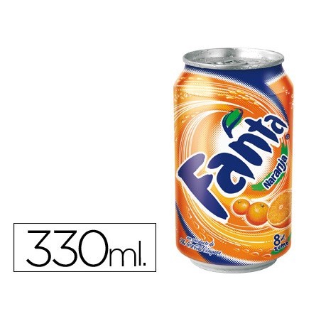 Refresco fanta naranja lata 330 ml