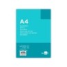 Recambio liderpapel a4 100 hojas 75g/m2 cuadro 4mm con margen 4 taladros