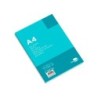 Recambio liderpapel a4 100 hojas 75g/m2 cuadro 4mm con margen 4 taladros