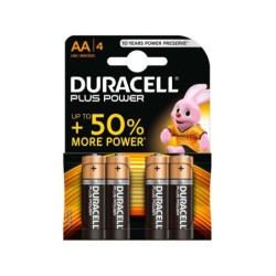 Pila duracell alcalina plus aa blister con 4 unidades