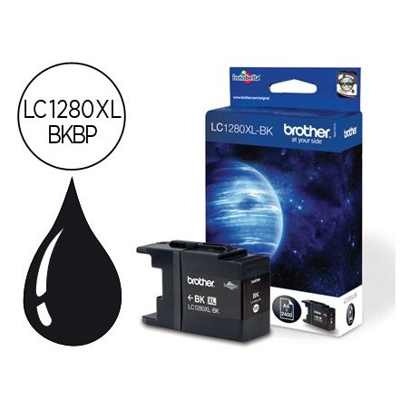 Ink-jet brother lc-1280xlbkbp negro -2,400pag- mfc-j6510dw mfc-j6710dw mfc-j6910dw