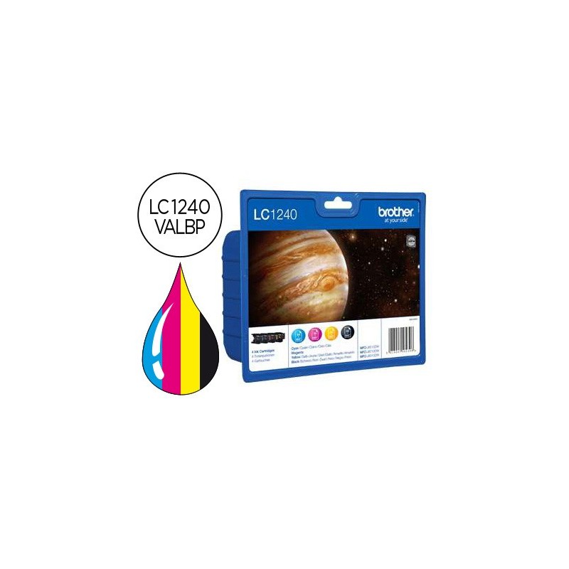 Ink-jet brother lc-1240 pack 4 colores -600pag- mfc-j6510dw mfc-j6710dw mfc-j6910dw