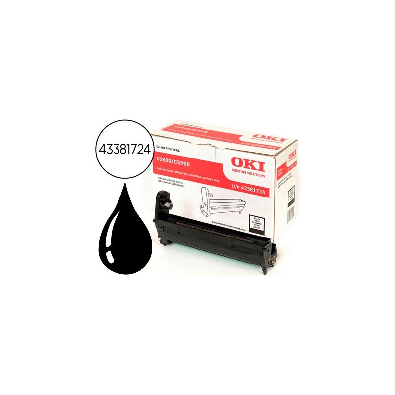 Tambor oki c5800 c5900 c5550 negro 20000 paginas