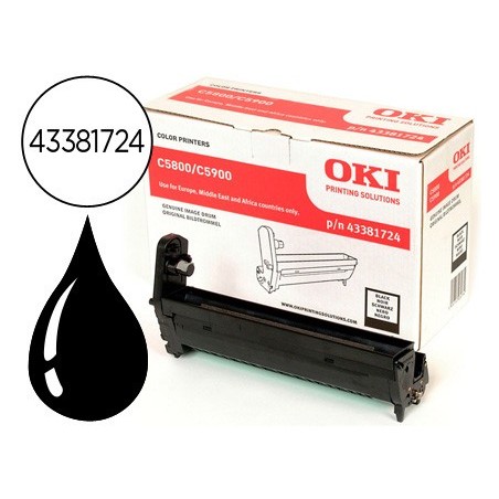 Tambor oki c5800 c5900 c5550 negro 20000 paginas