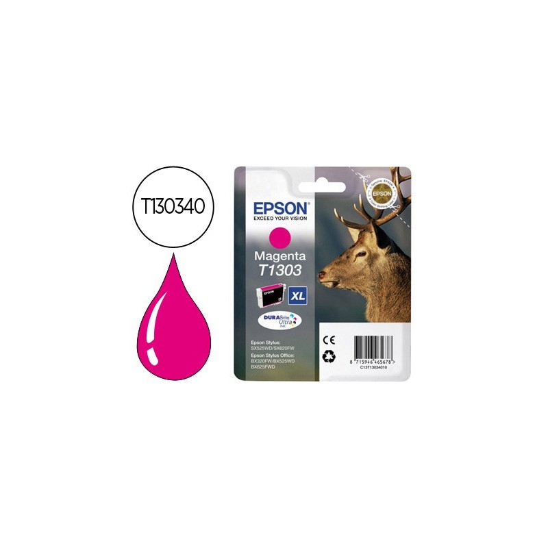 Ink-jet epson stylus t1303 magenta office bx320f extra alta capacidad