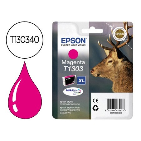 Ink-jet epson stylus t1303 magenta office bx320f extra alta capacidad