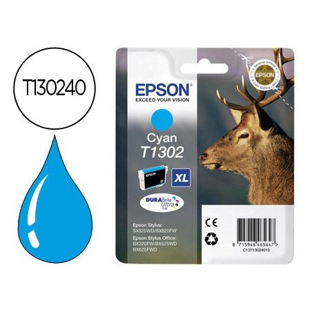 Ink-jet epson stylus t1302 cian office bx320f - extra alta capacidad -