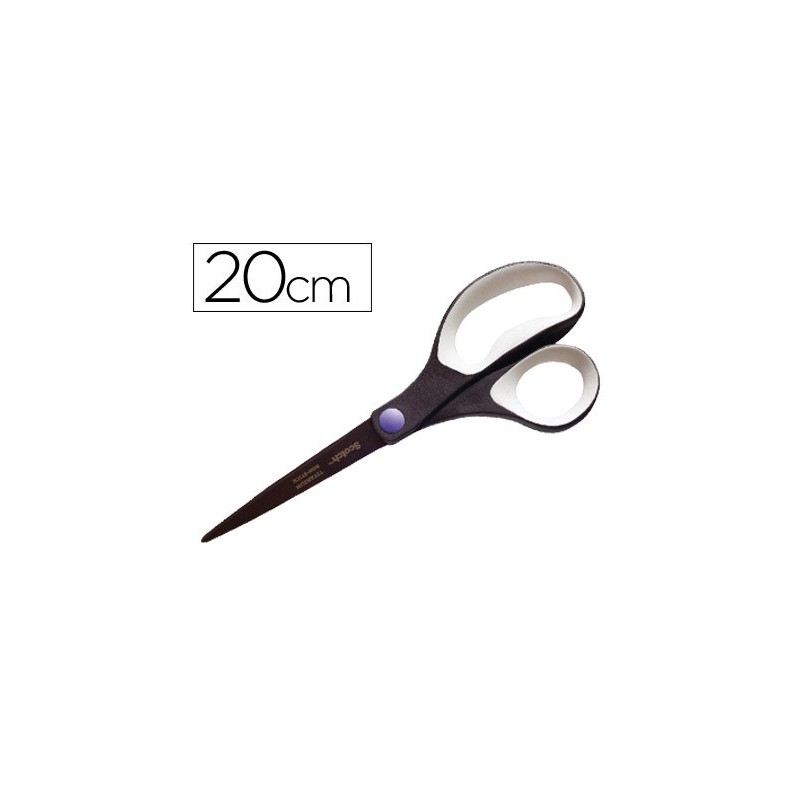 Tijera oficina scotch 20 cms de titanio fundido antiadherente