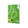 Recambio liderpapel a4 120 hojas 80g/m2 cuadro 5mm sin margen 4 taladros bandas de 5 colores