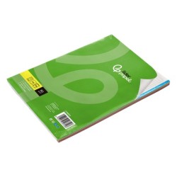 Recambio liderpapel a4 120 hojas 80g/m2 cuadro 5mm sin margen 4 taladros bandas de 5 colores