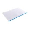 Recambio liderpapel a4 120 hojas 80g/m2 cuadro 5mm sin margen 4 taladros bandas de 5 colores