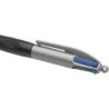 Boligrafo bic cuatro colores con grip colore negro punta 1,3 mm