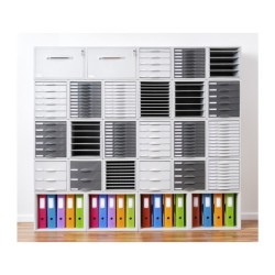 Archivador archisystem para carpetas colgantes con cerradura 356x474x303 mm color gris