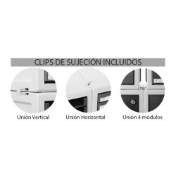 Archivador archisystem para carpetas colgantes con cerradura 356x474x303 mm color gris