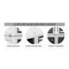 Archivador archisystem para carpetas colgantes con cerradura 356x474x303 mm color gris