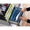 Archivador archisystem para carpetas colgantes con cerradura 356x474x303 mm color gris