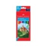 Lapices de colores faber-castell c/ 12 colores hexagonal madera reforestada