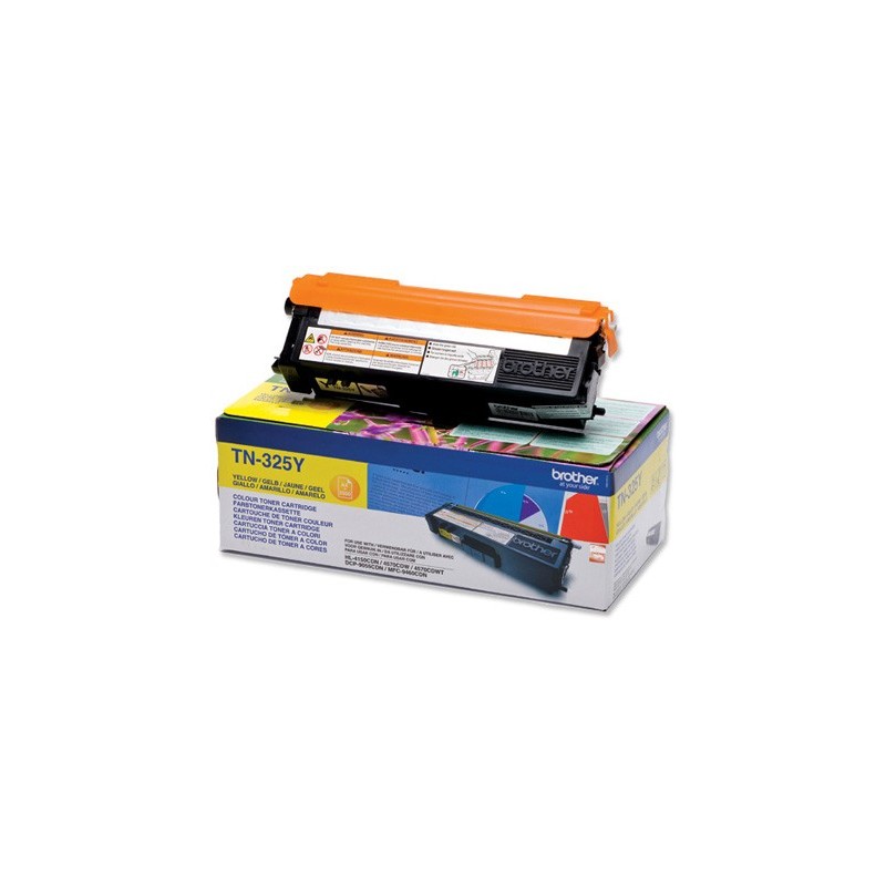 Toner brother tn-325y amarillo -3,500pag- hl-4140cn hl-4150cdn hl-4570cdw dcp-9055cdn dcp-9270cdw