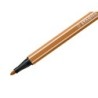 Rotulador stabilo acuarelable pen 68 ocre oscuro punta gruesa 1mm
