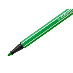 Rotulador stabilo acuarelable pen 68 verde hoja punta gruesa 1mm