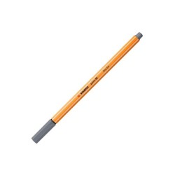 Rotulador stabilo punta de fib ra point 88 gris oscuro punta fina 0,4mm