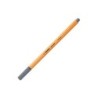 Rotulador stabilo punta de fib ra point 88 gris oscuro punta fina 0,4mm