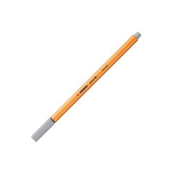 Rotulador stabilo punta de fib ra point 88 gris punta fina 0,4mm