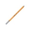 Rotulador stabilo punta de fib ra point 88 gris punta fina 0,4mm