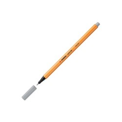 Rotulador stabilo punta de fib ra point 88 gris punta fina 0,4mm