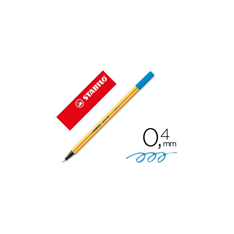 Rotulador stabilo punta de fib ra point 88 azul ultramar punta fina 0,4mm Rotulador stabilo punta de fib ra point 88 azul ultramar punta fina 0,4mm
