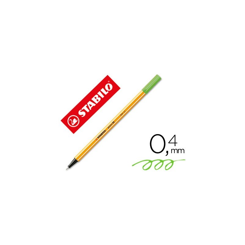 Rotulador stabilo punta de fib ra point 88 verde hielo punta fina 0,4mm Rotulador stabilo punta de fib ra point 88 verde hielo punta fina 0,4mm
