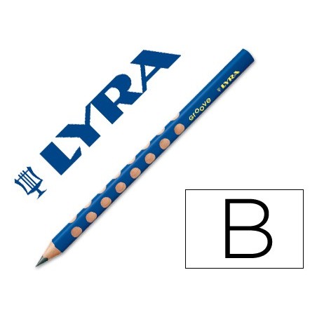 Lapices de grafito lyra groove triangular mina b de 4,25 mm