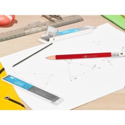 Minas liderpapel grafito 2 mm estuche de 12 minas longitud 120 mm